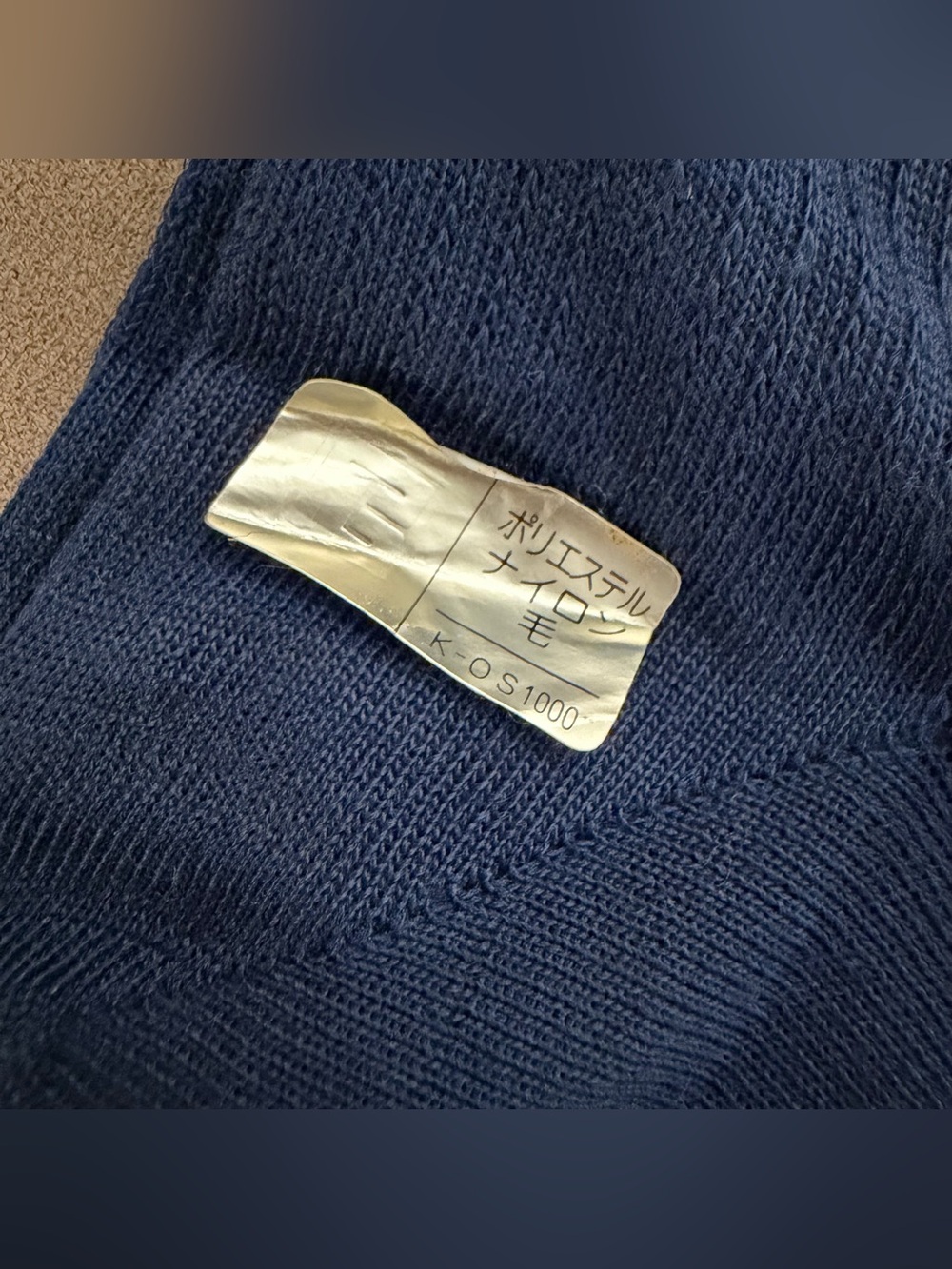Vintage Pierre Balmain Paris Navy Blue Dress Socks NWT - Picture 4 of 6